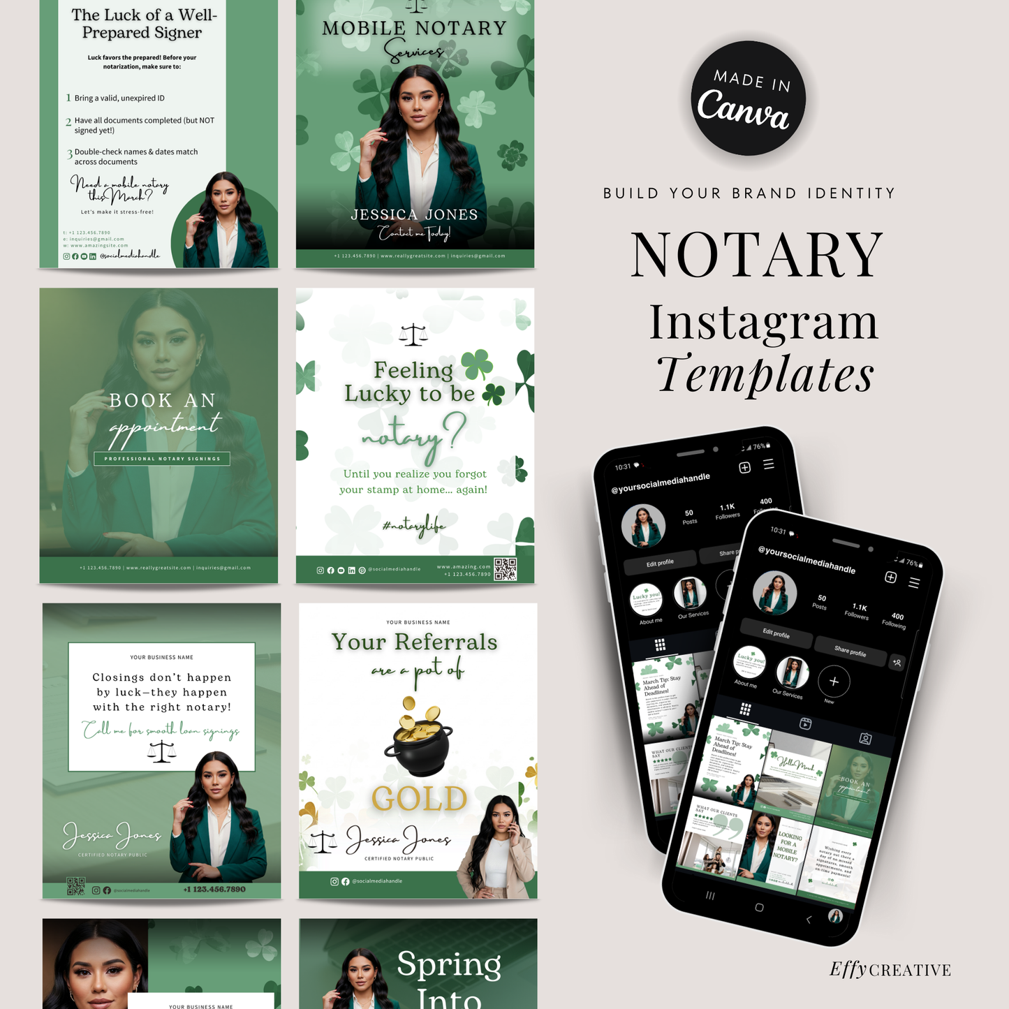 St. Patrick’s Day Notary Social Media Templates