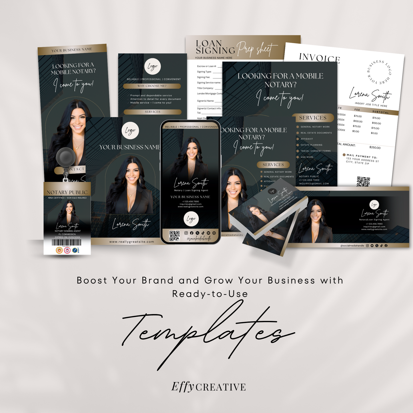 Notary Starter Bundle Kit - Professional Marketing Templates