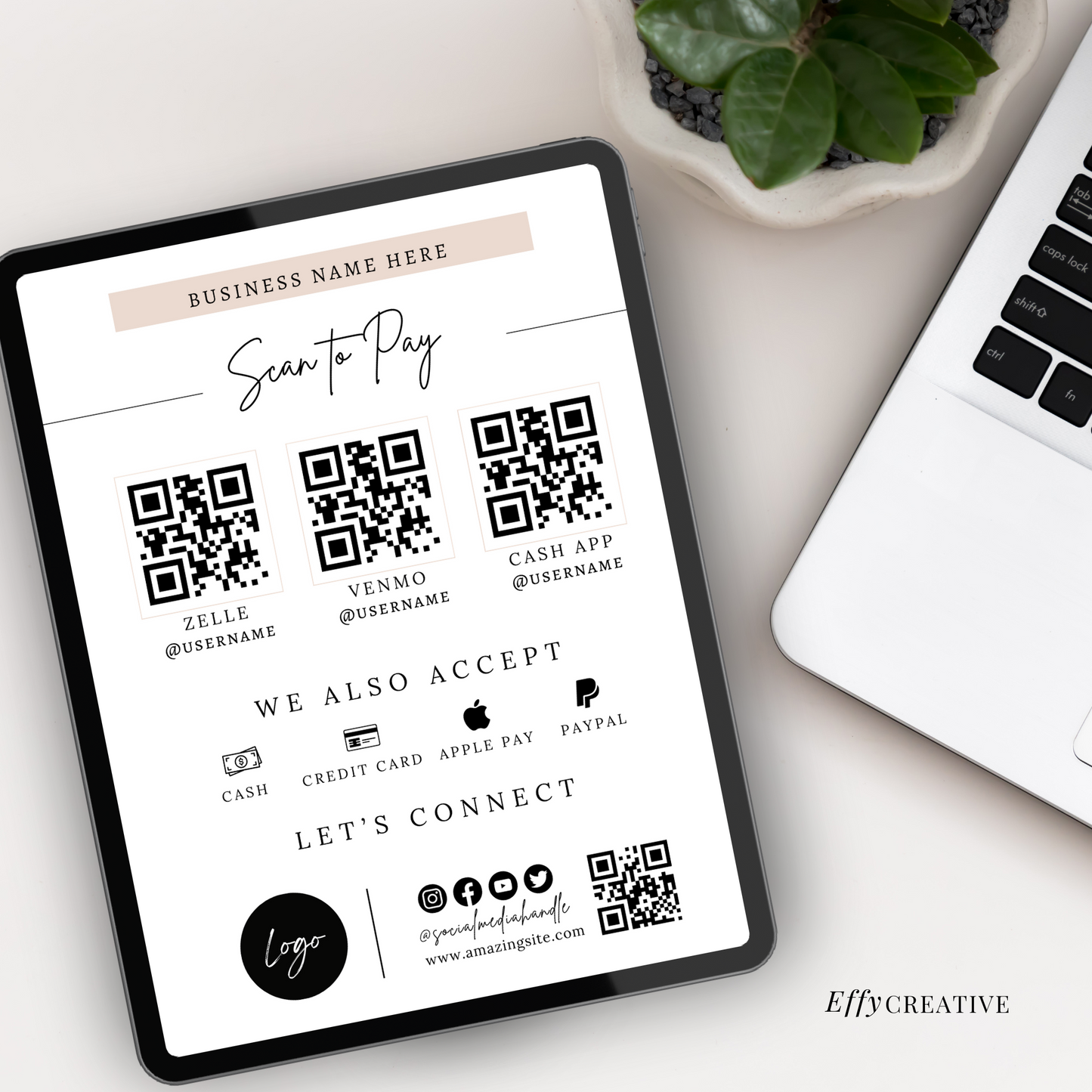 Notary Price List + Scan To Pay Flyer Set