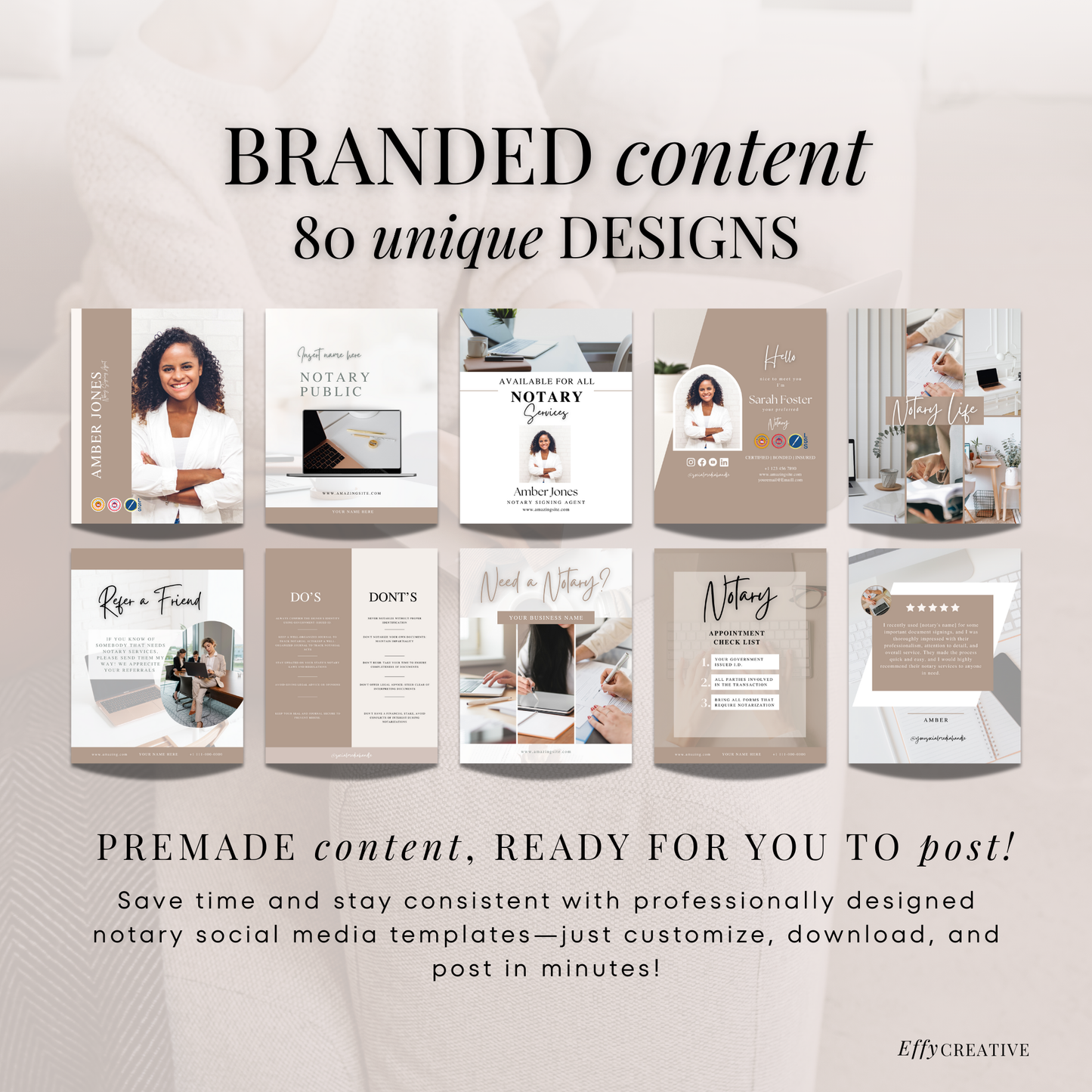 80 Notary Social Media Posts 4:5 Ratio