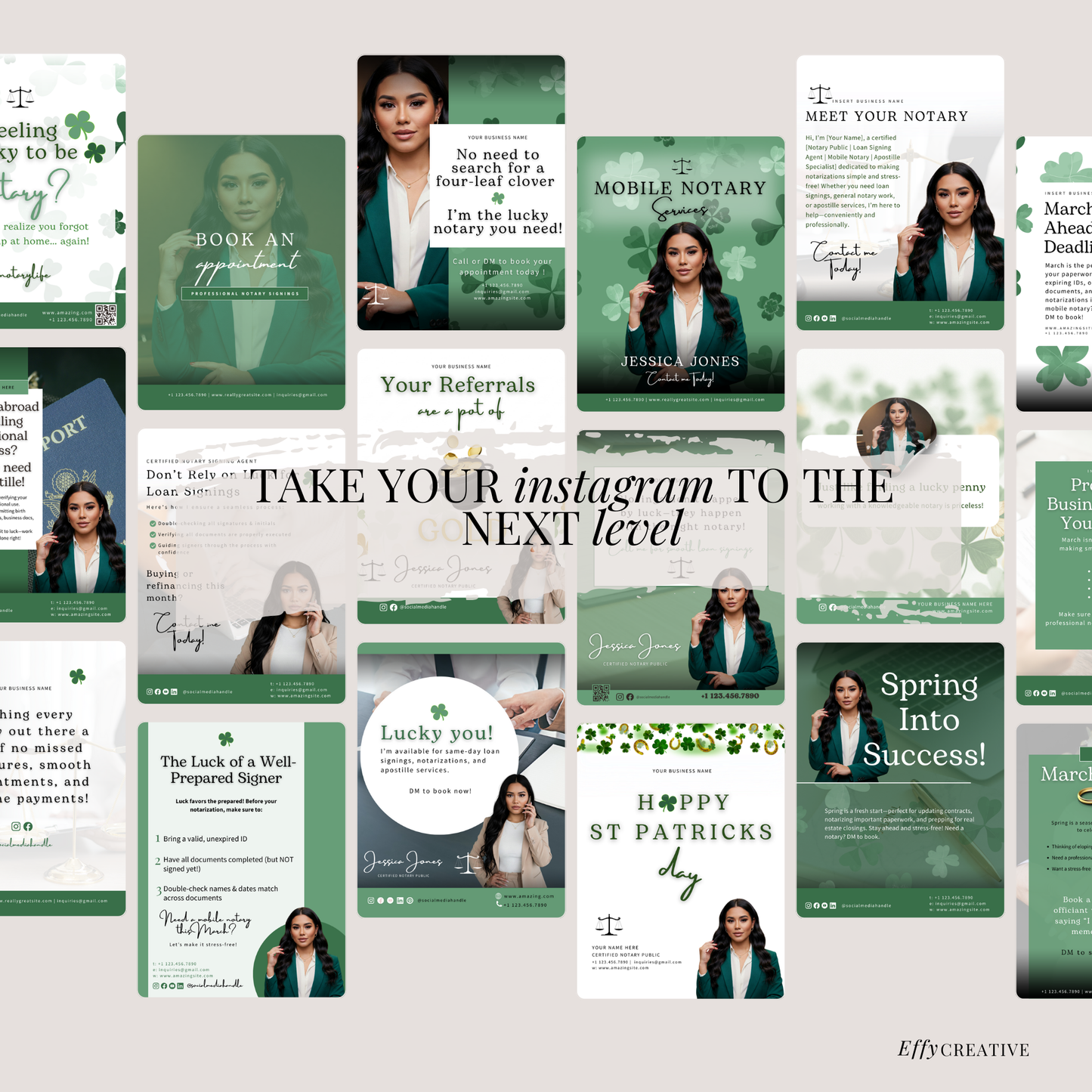 St. Patrick’s Day Notary Social Media Templates