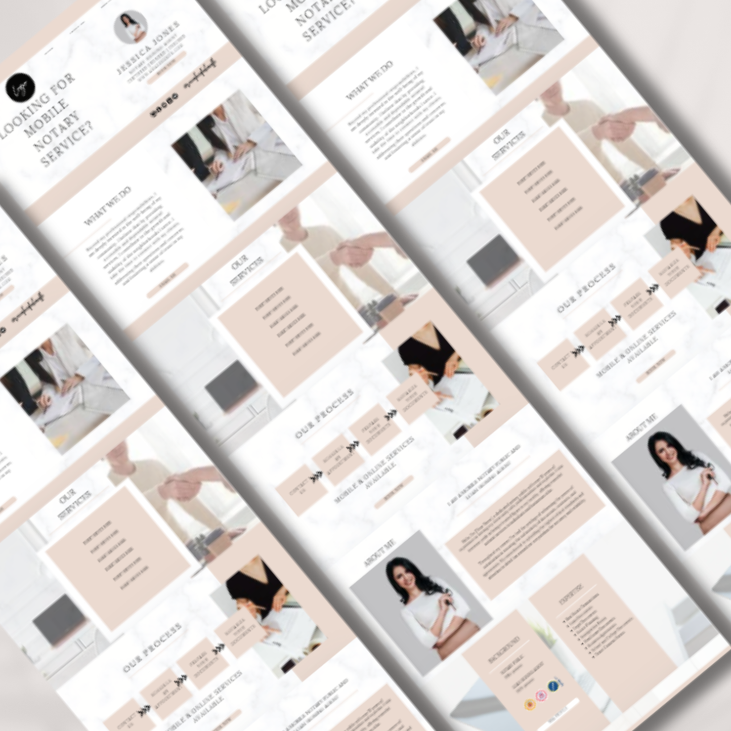Notary Canva Website - Beige