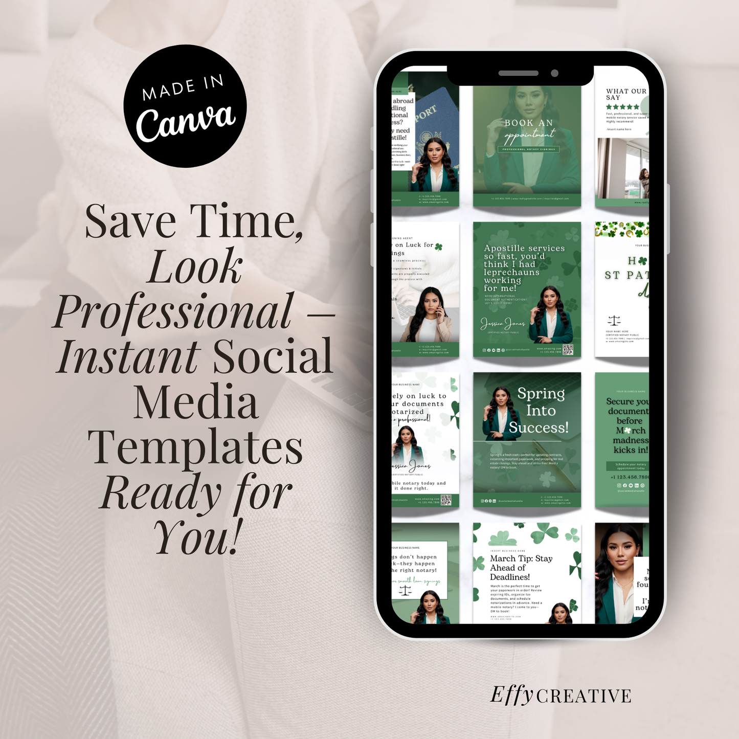 St. Patrick’s Day Notary Social Media Templates