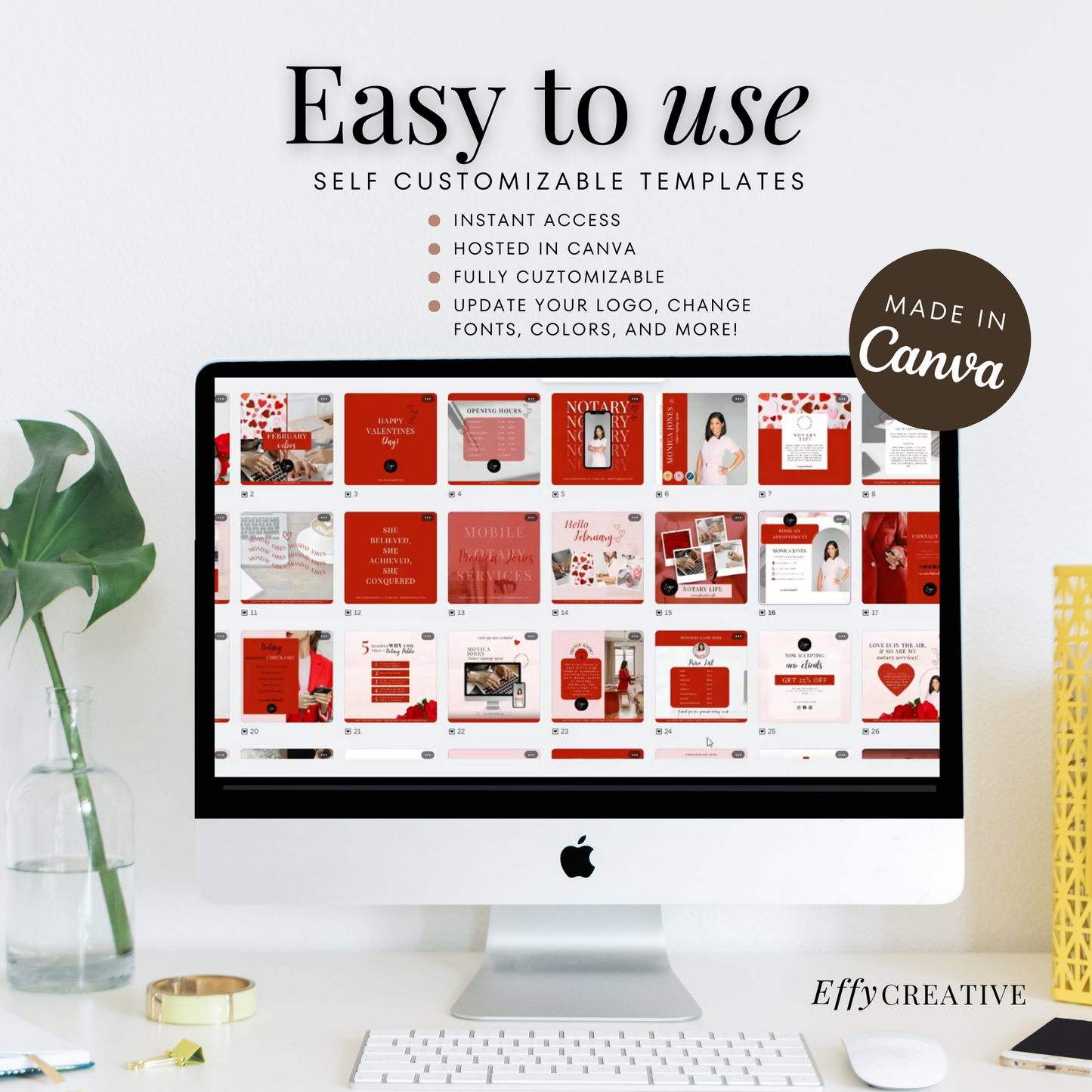 Valentine’s Notary Social Media Kit – Canva Templates for Notaries & Loan Signing Agents