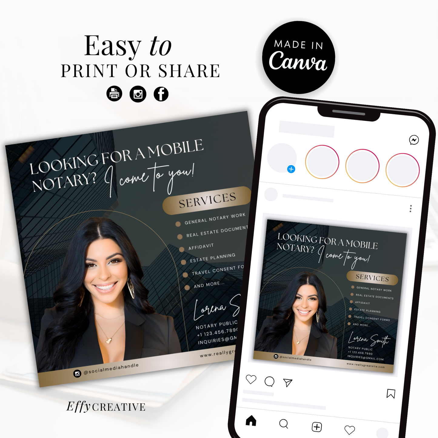 Notary Starter Bundle Kit - Professional Marketing Templates