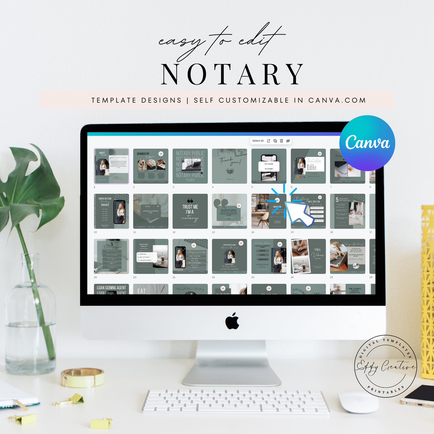 Notary Social Media Kit - Green