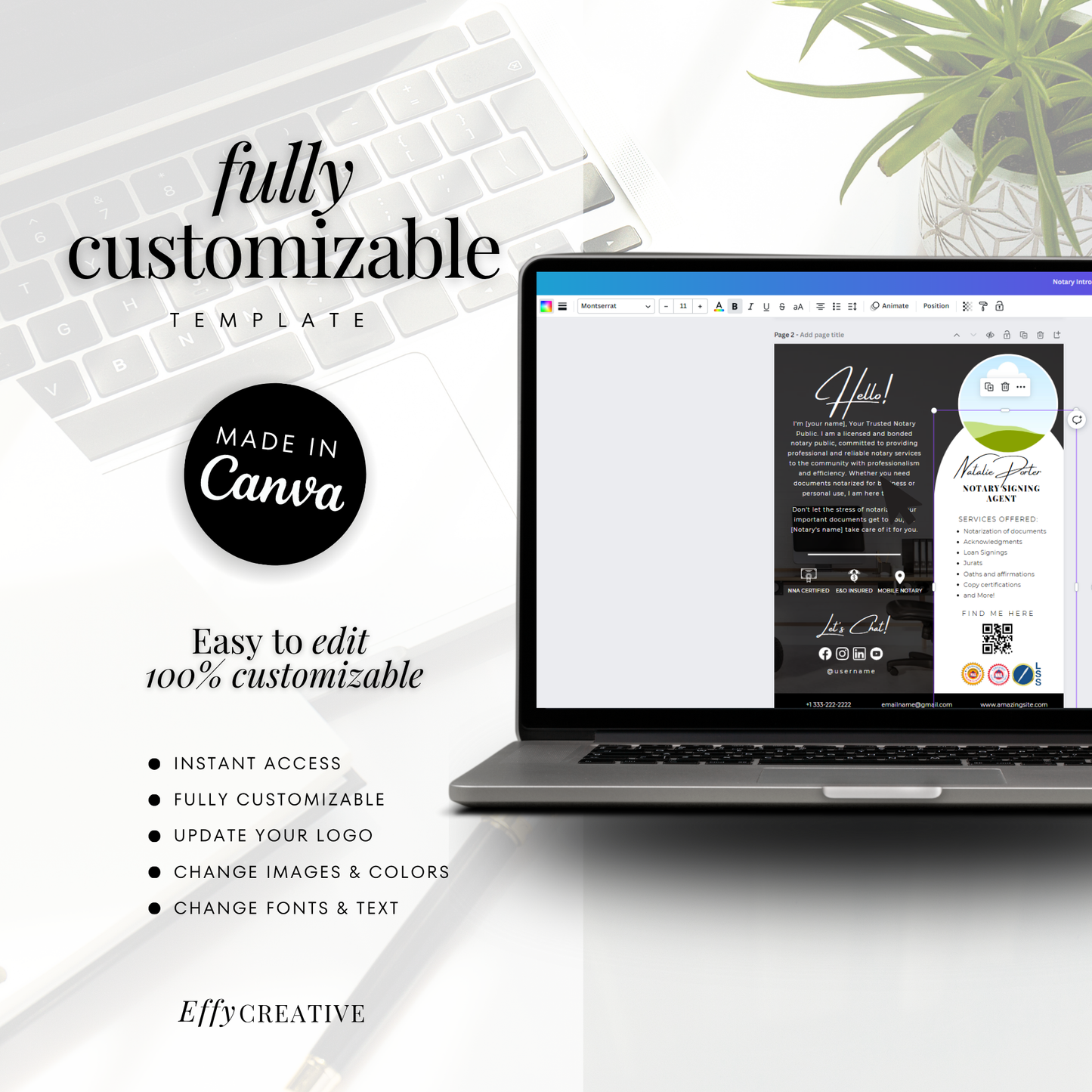 Notary Starter Bundle Kit - Professional Marketing Templates