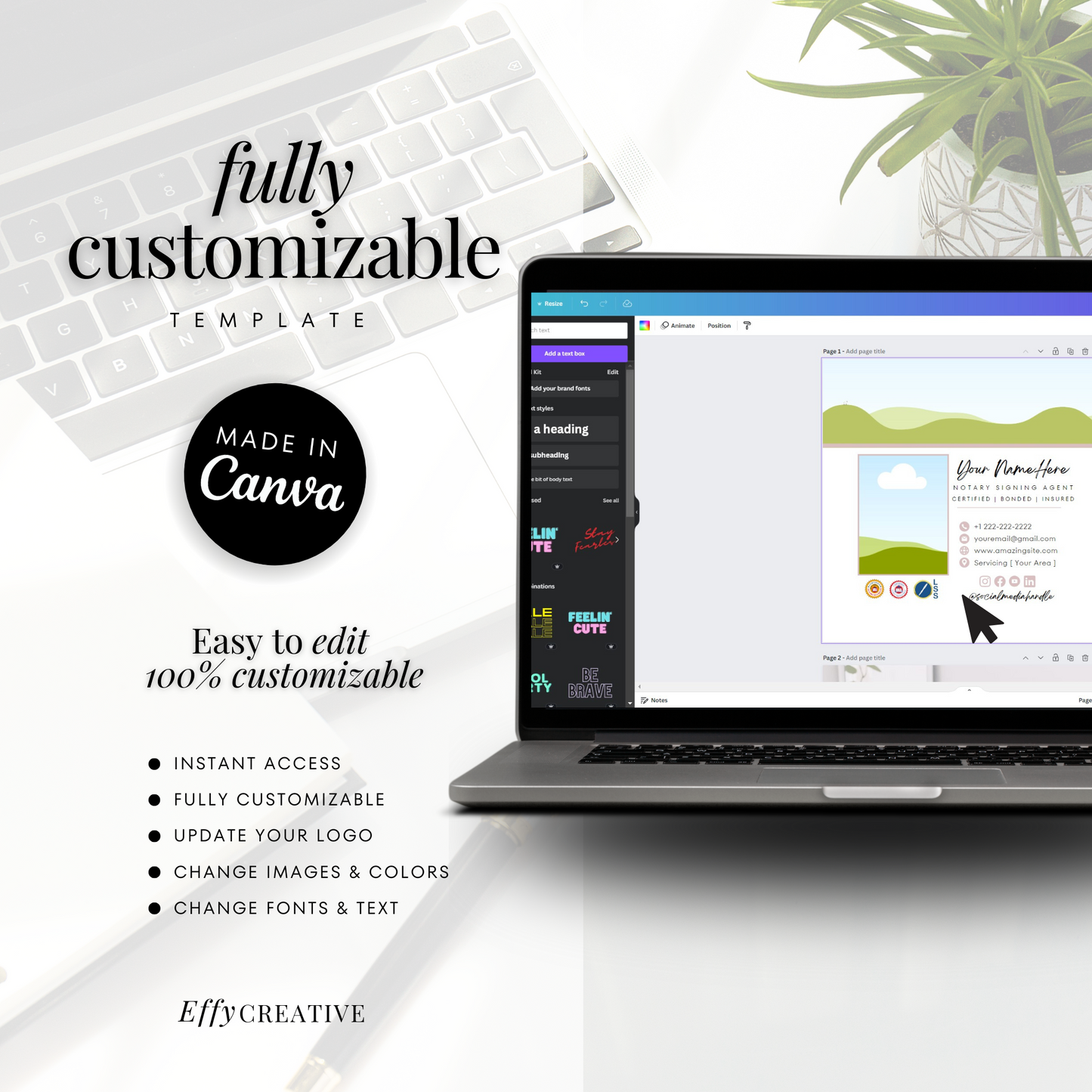 Notary Luxury Social Media Instagram Kit, New IG Size Posts, Stories & Highlight Icons - Beige Aesthetic