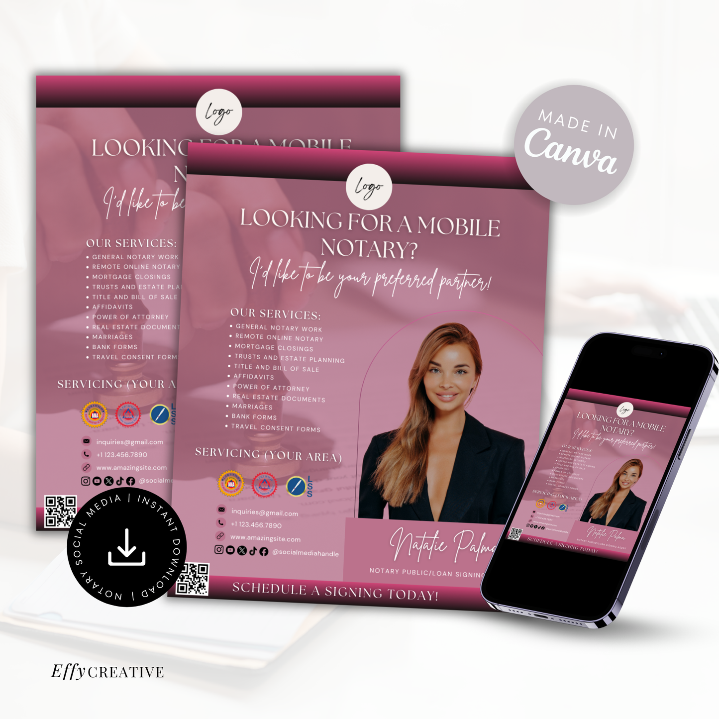 Notary Digital Marketing Flyer