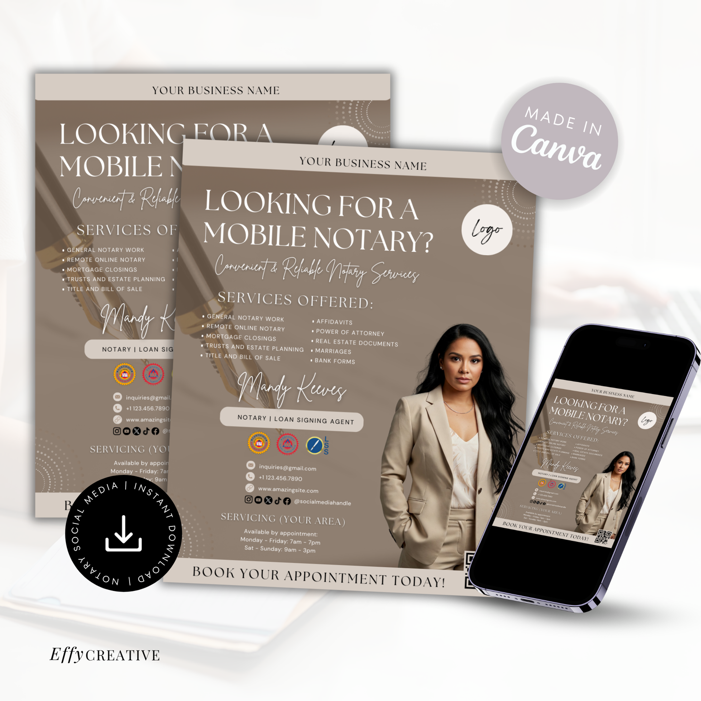 Notary Digital Marketing Flyer