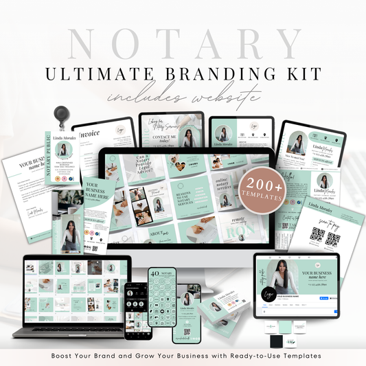 Ultimate Notary Branding Kit - Teal