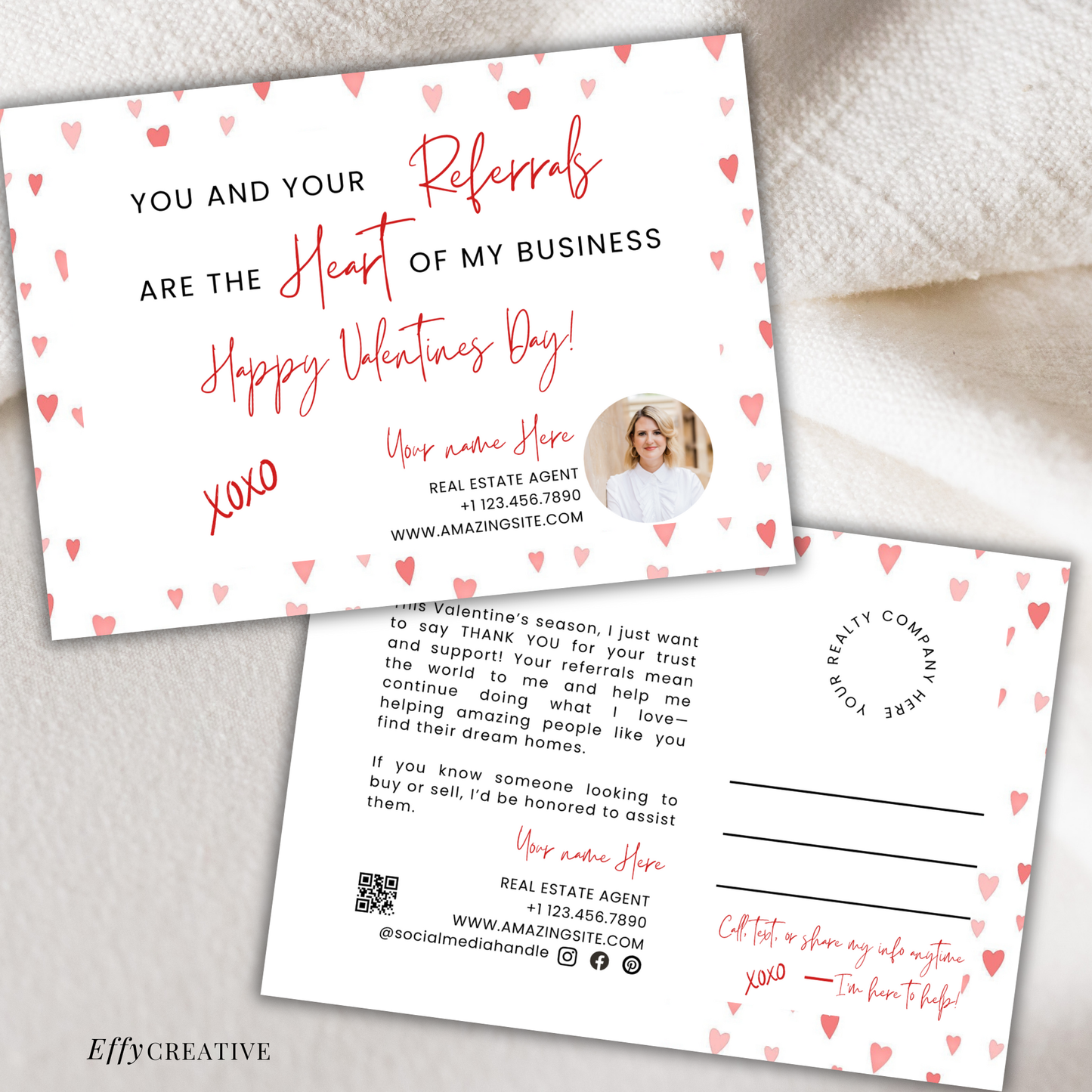 Real Estate Valentine's Day Postcard