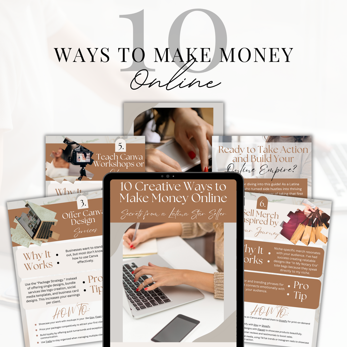 Guide: 10 Creative Ways to Make Money Online: Secrets from a Latina Star Seller