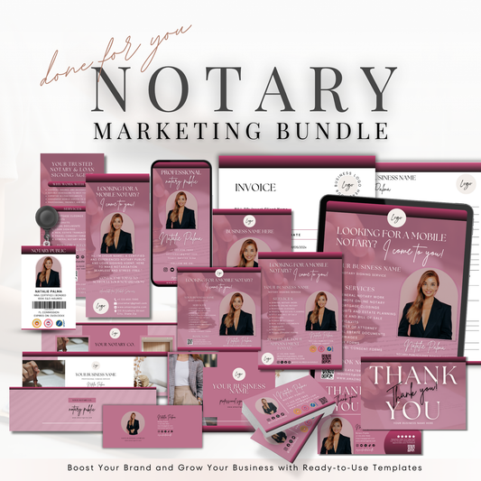 Notary Marketing Starter Kit - Flyer Templates