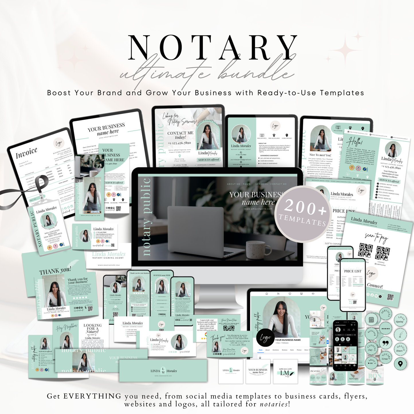 Ultimate Notary Branding Kit - Teal