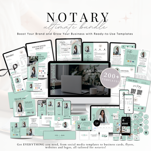 Ultimate Notary Branding Kit - Teal