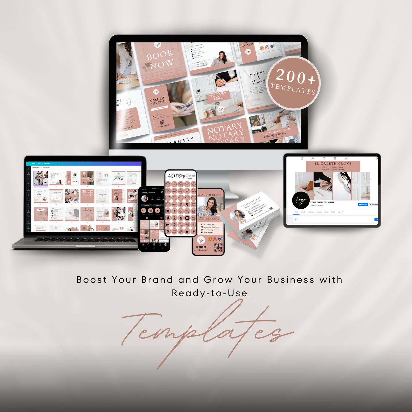 Ultimate Notary Branding Kit - Peach