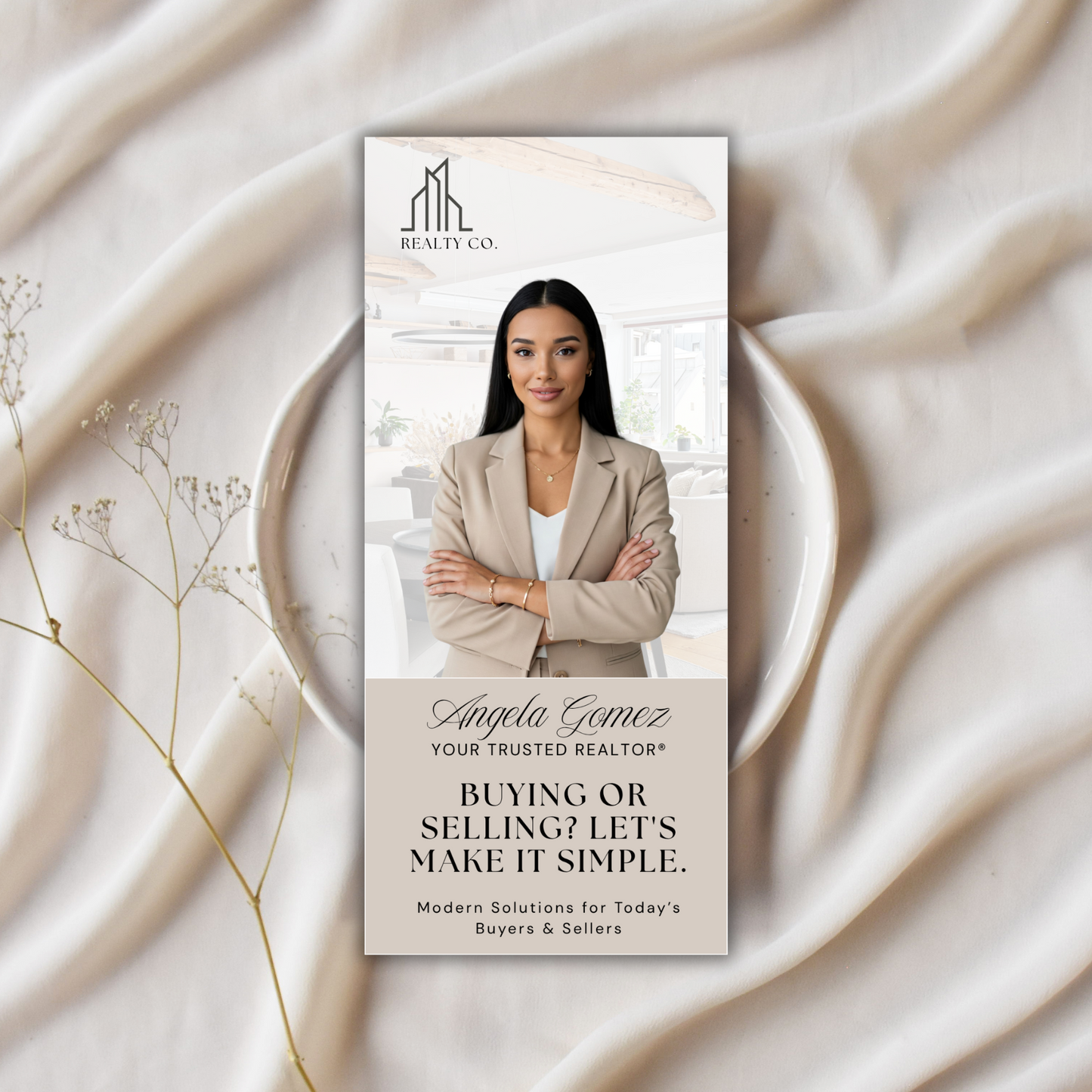 Real Estate Rack Card Template