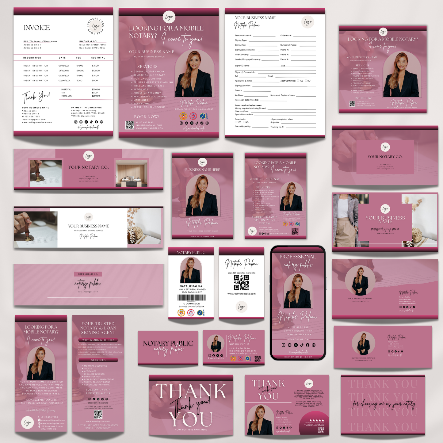 Notary Marketing Starter Kit - Flyer Templates