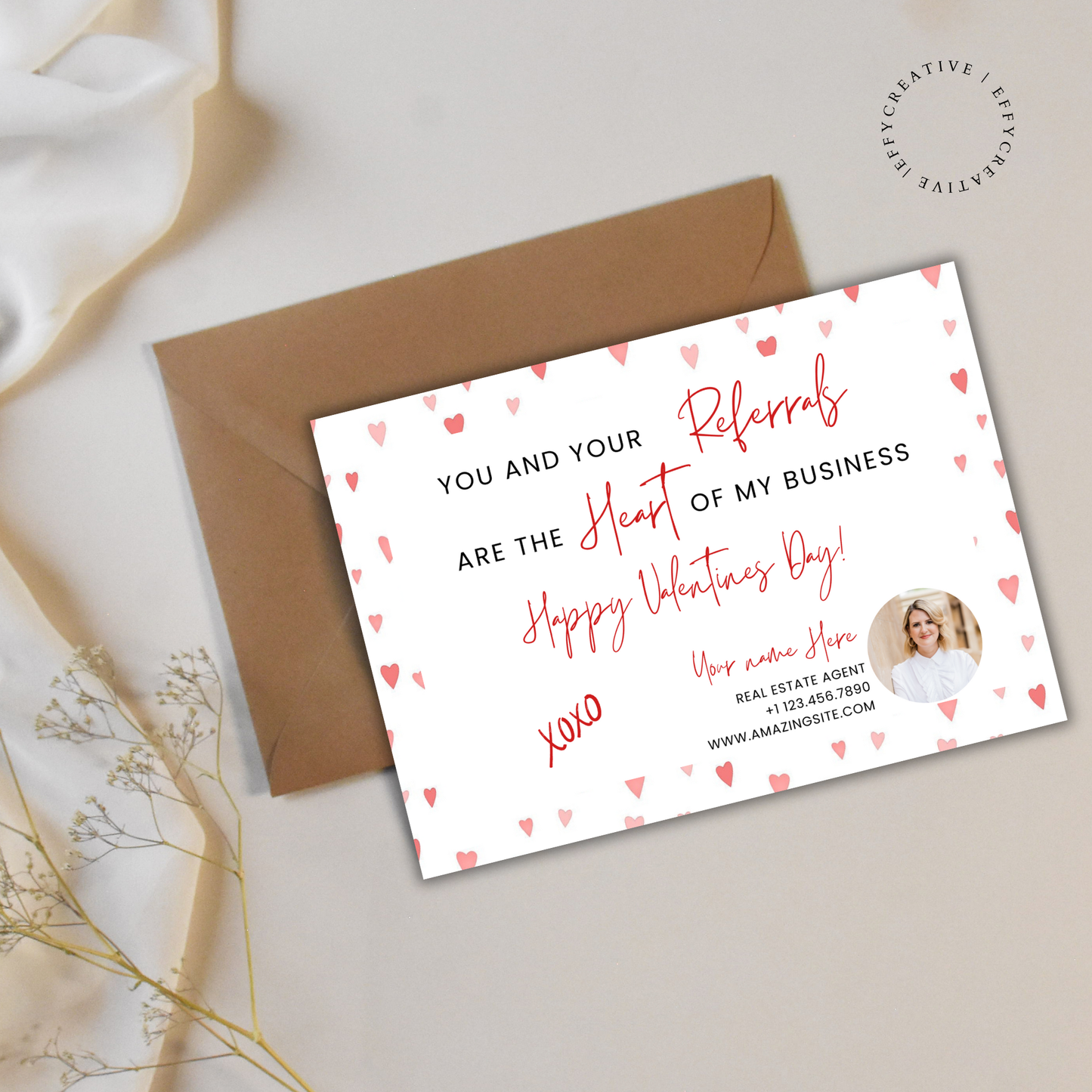 Real Estate Valentine's Day Postcard