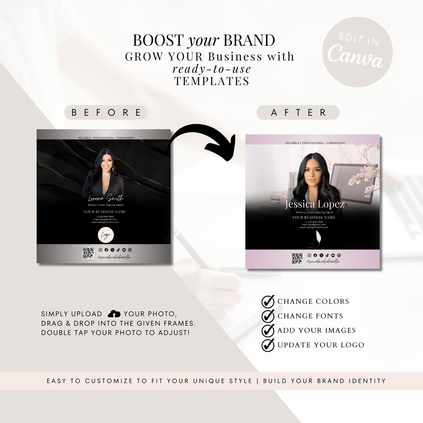 Notary Social Media Kit - Luxury Black