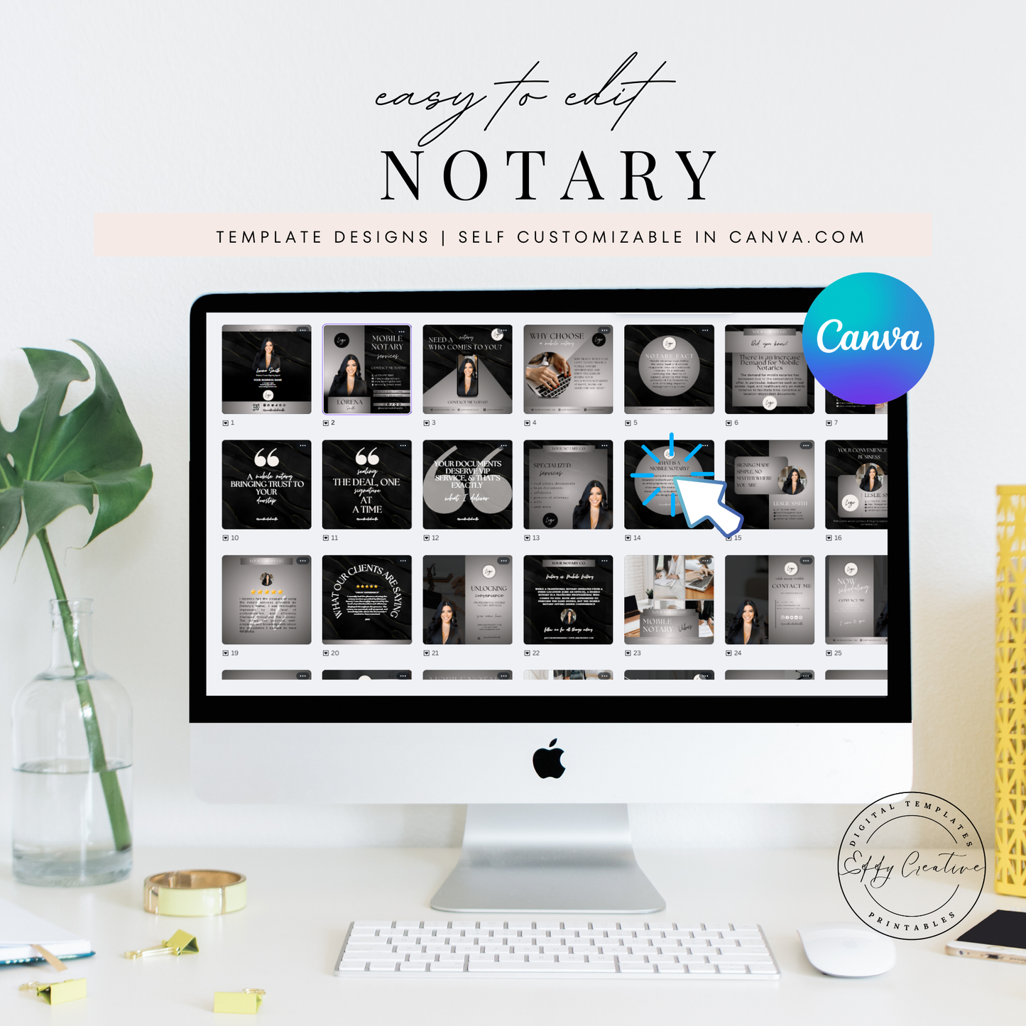 Notary Social Media Kit - Luxury Black