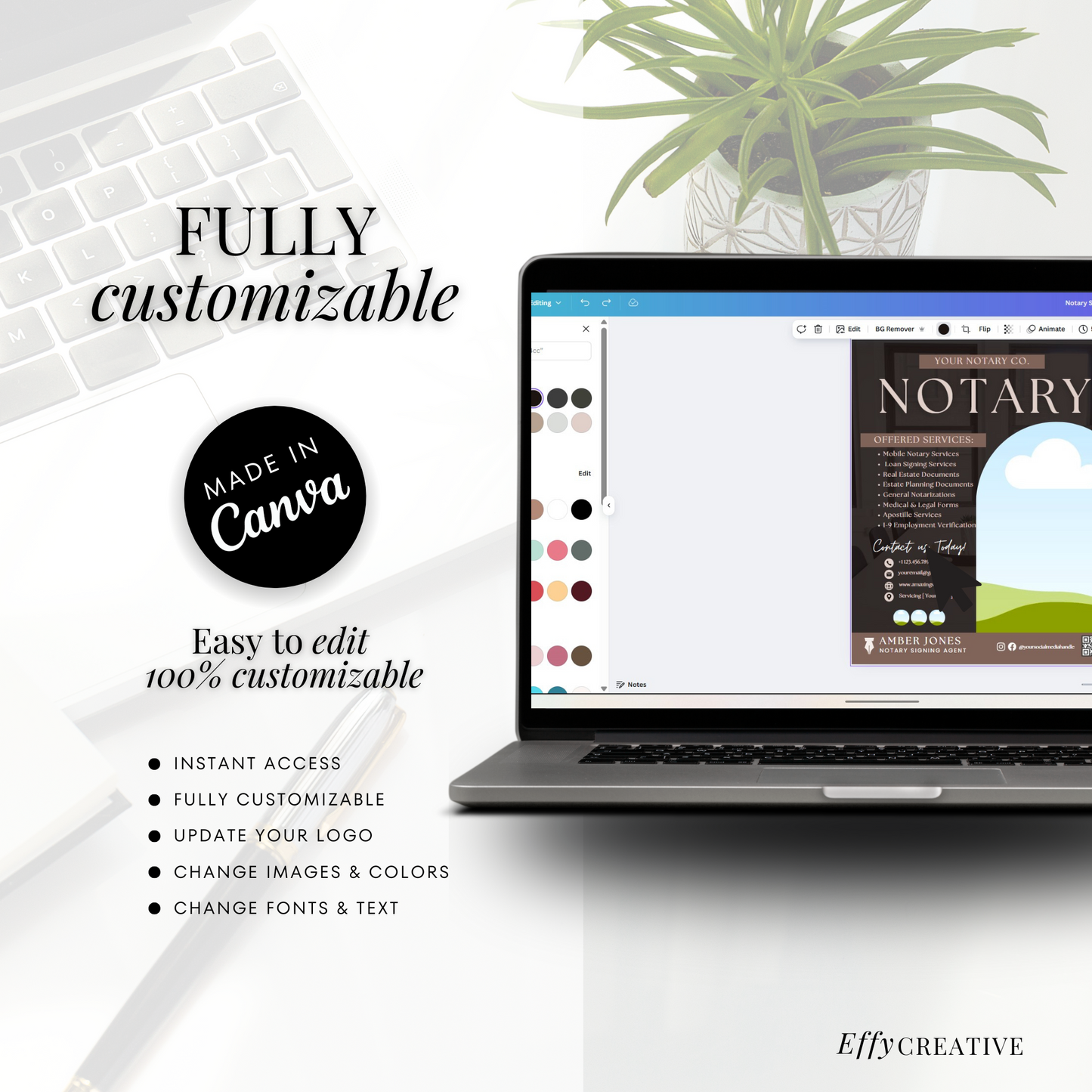 Notary Digital Marketing Flyer - Mobile Notary Flyer