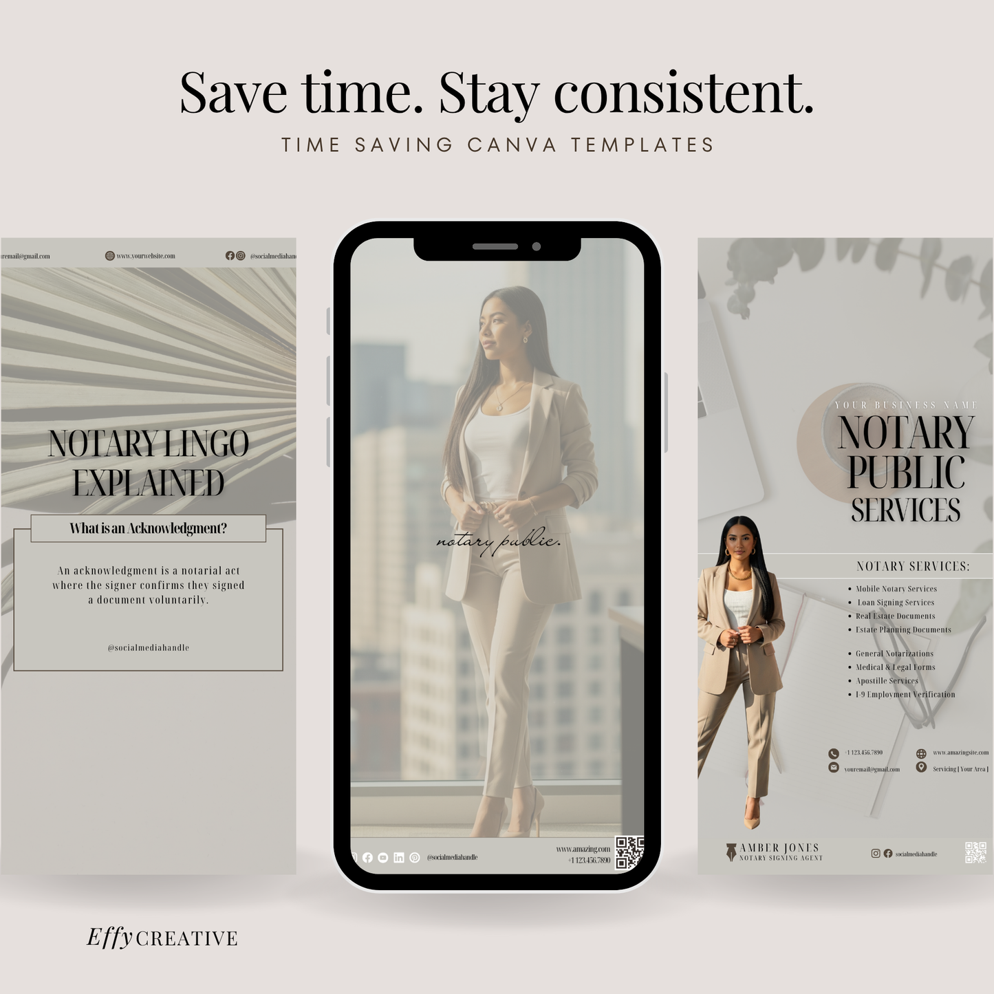 Notary Luxury Social Media Instagram Kit, New IG Size Posts, Stories & Highlight Icons - Gray