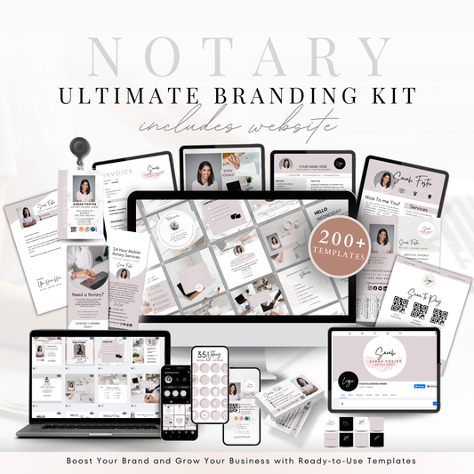 Notary Ultimate Branding Kit - Light Pink